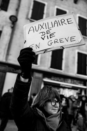 31 janvier 2023 : Manifestation contre la réforme des retraites. Plus de 4000 personnes dans les rues de Gap (Hautes-Alpes).