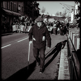 Manifestation à Gap le 10 décembre 2019.