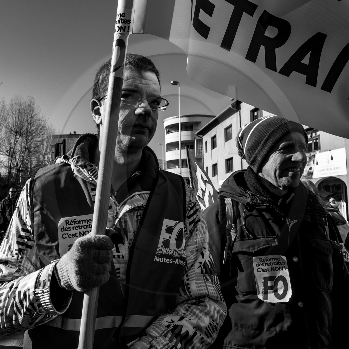 31 janvier 2023 : Manifestation contre la réforme des retraites. Plus de 4000 personnes dans les rues de Gap (Hautes-Alpes).