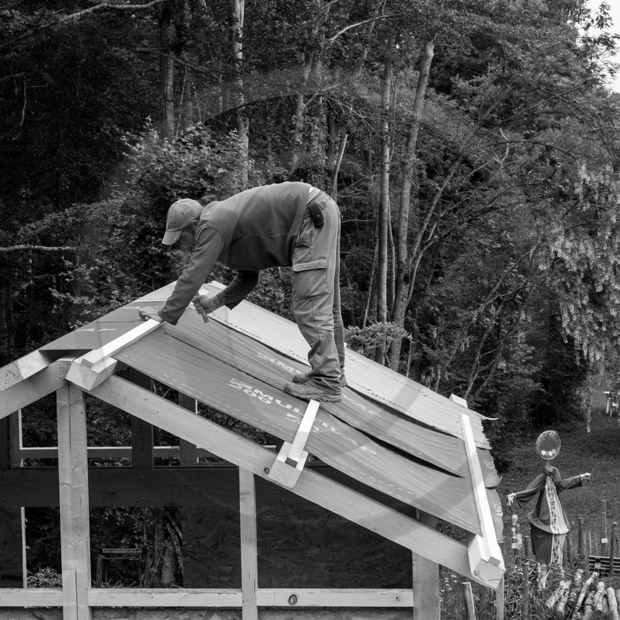 Installation de la cabane