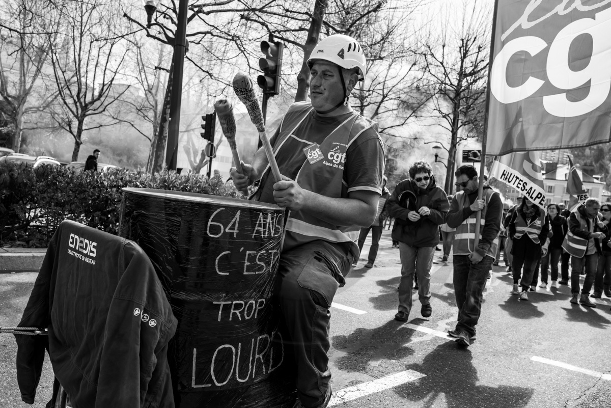 6 avril 2023 : Manifestation contre la réforme des retraites à Gap