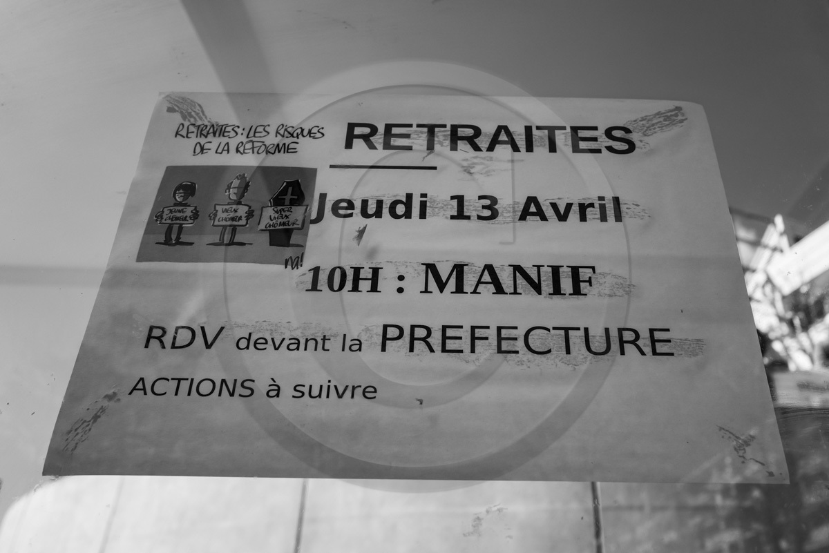 13 avril 2023 : Manifestation contre la réforme des retraites à Gap