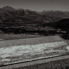 Table d'orientation au Col du Noyer