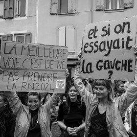 15 juin 2024 - Gap (Hautes-Alpes)- Manifestation contre l'extrême droite
