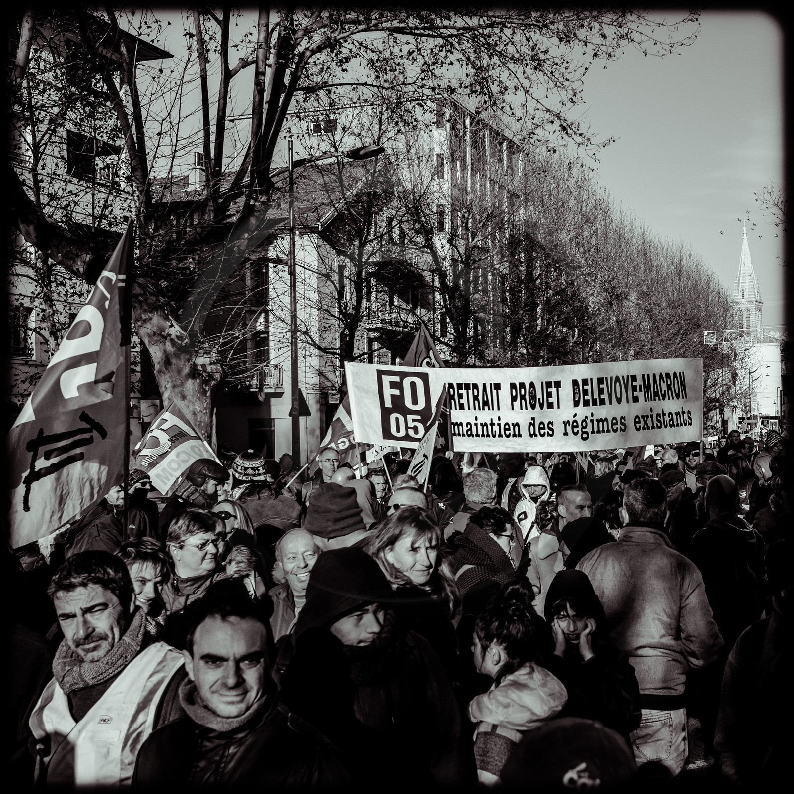 Manifestation à Gap le 10 décembre 2019.