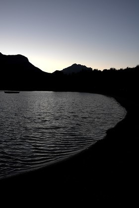 Le plan d'eau du Champsaur à Saint-Julien en Champsaur (Hautes-Alpes)