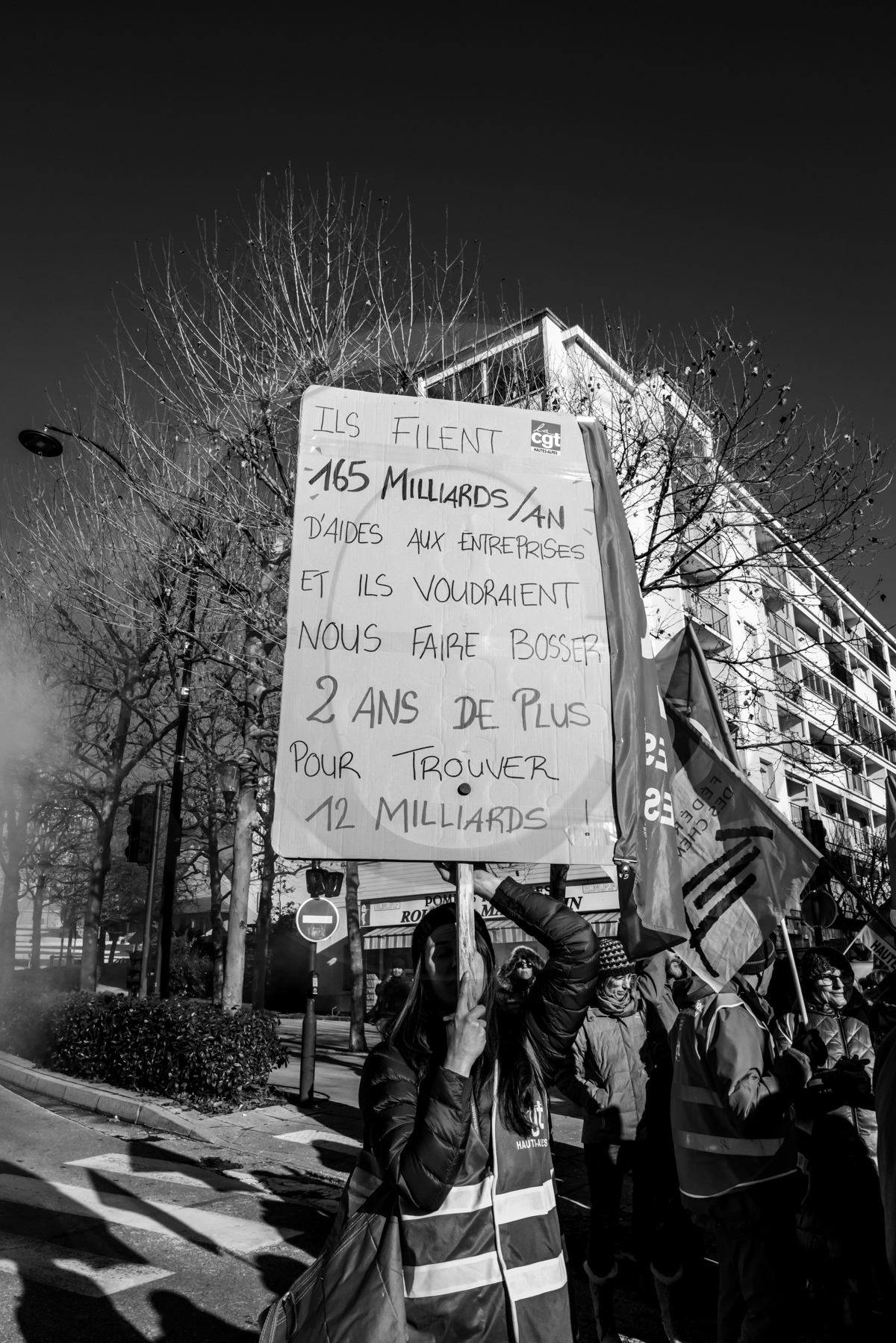 19 janvier 2023 : Manifestation pour le défense des retraites à Gap