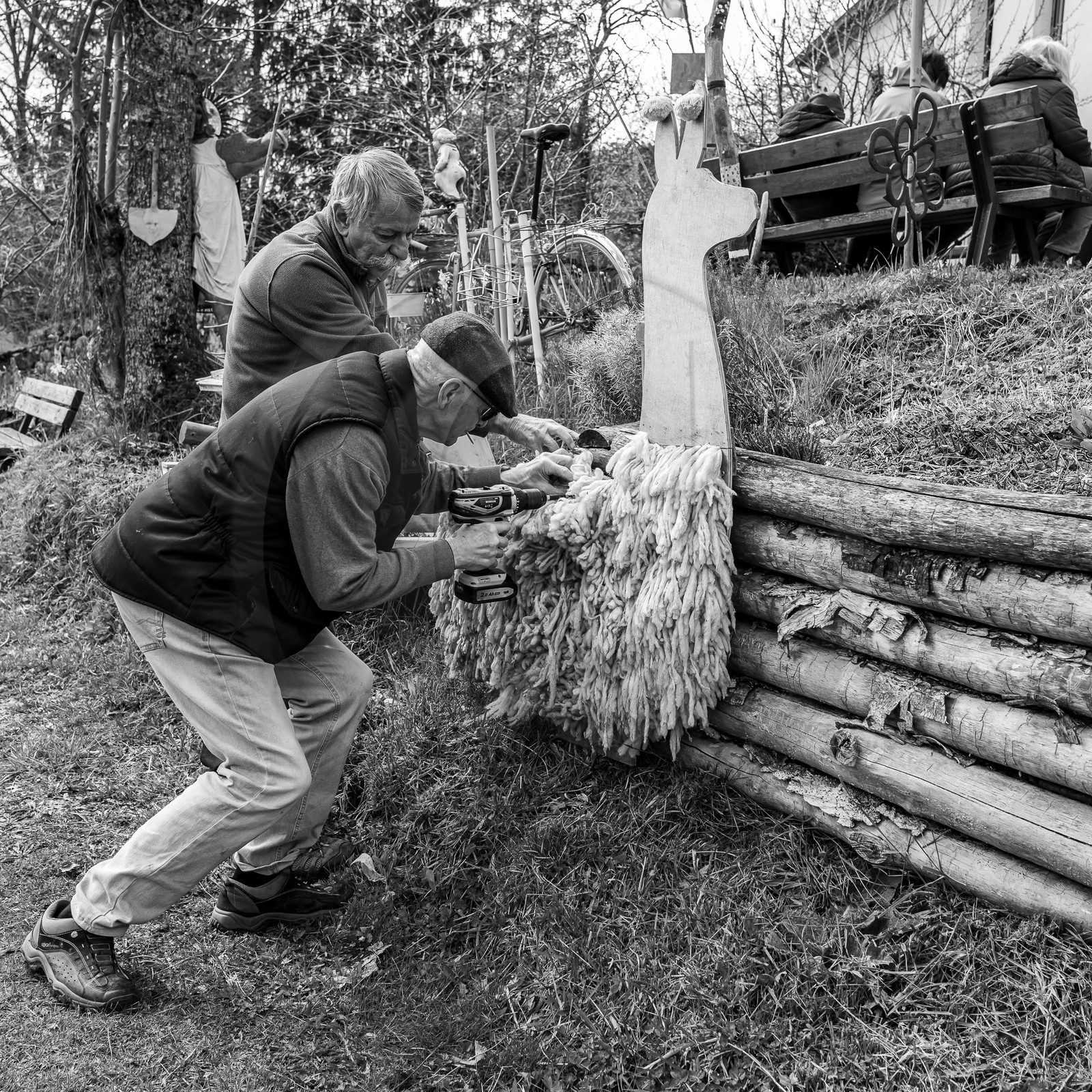 03 avril 2024 : Laine et aménagements au jardin
