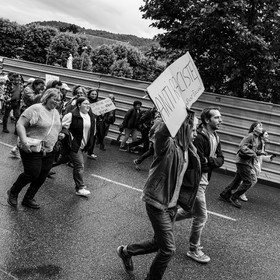 15 juin 2024 - Gap (Hautes-Alpes)- Manifestation contre l'extrême droite