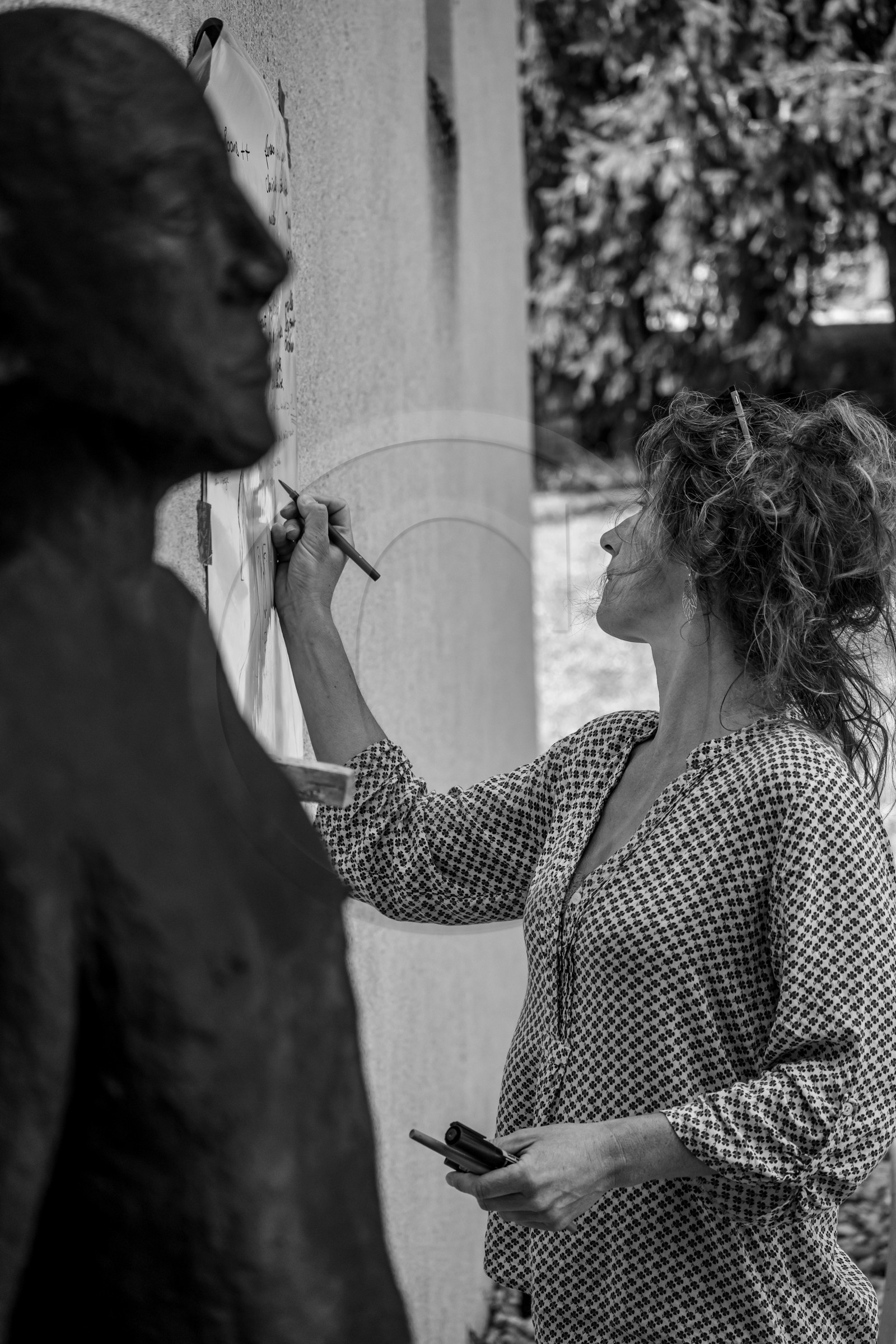 03 juillet 2024 : Création participative de L'homme de l'Ouort avec Barbara Fougnon, artiste plasticienne