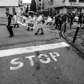 04 février 2021 à Gap (Hautes-Alpes) : Manifestation des soignants oubliés du Ségur de la santé.
