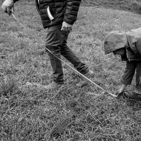 Prise des mesures pour la création des allées - 26 04 2017