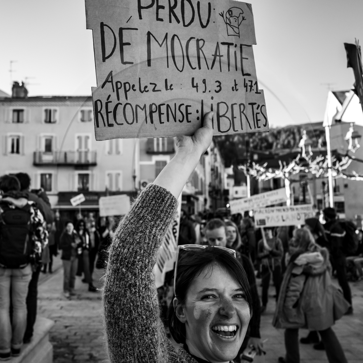 11 février 2023 : Manifestation contre la réforme des retraites à Gap (Hautes-Alpes)