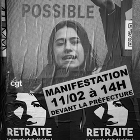 11 février 2023 : Manifestation contre la réforme des retraites à Gap (Hautes-Alpes)