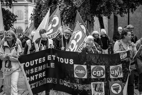 15 juin 2024 - Gap (Hautes-Alpes)- Manifestation contre l'extrême droite