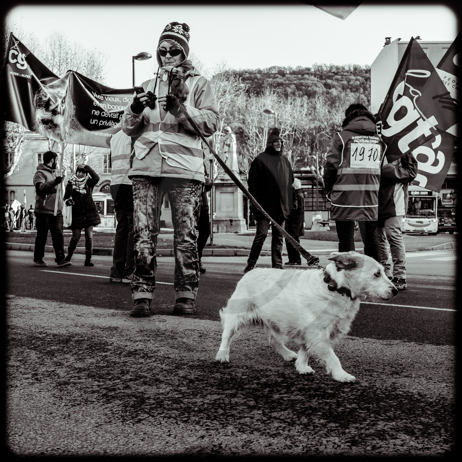 Manifestation à Gap le 12 décembre 2019.