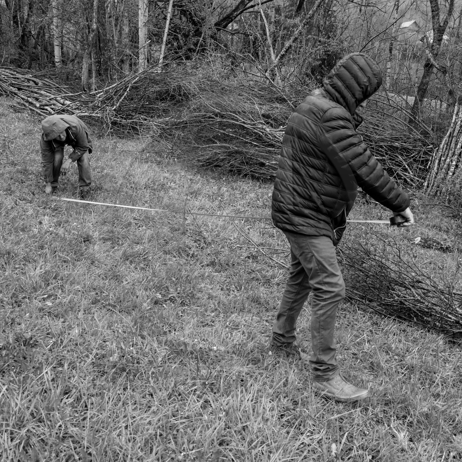 Prise des mesures pour la création des allées - 26 04 2017