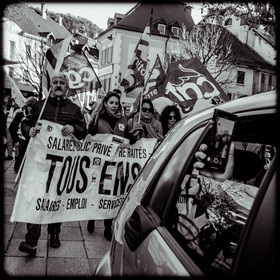 Manifestation à Gap le 10 décembre 2019.