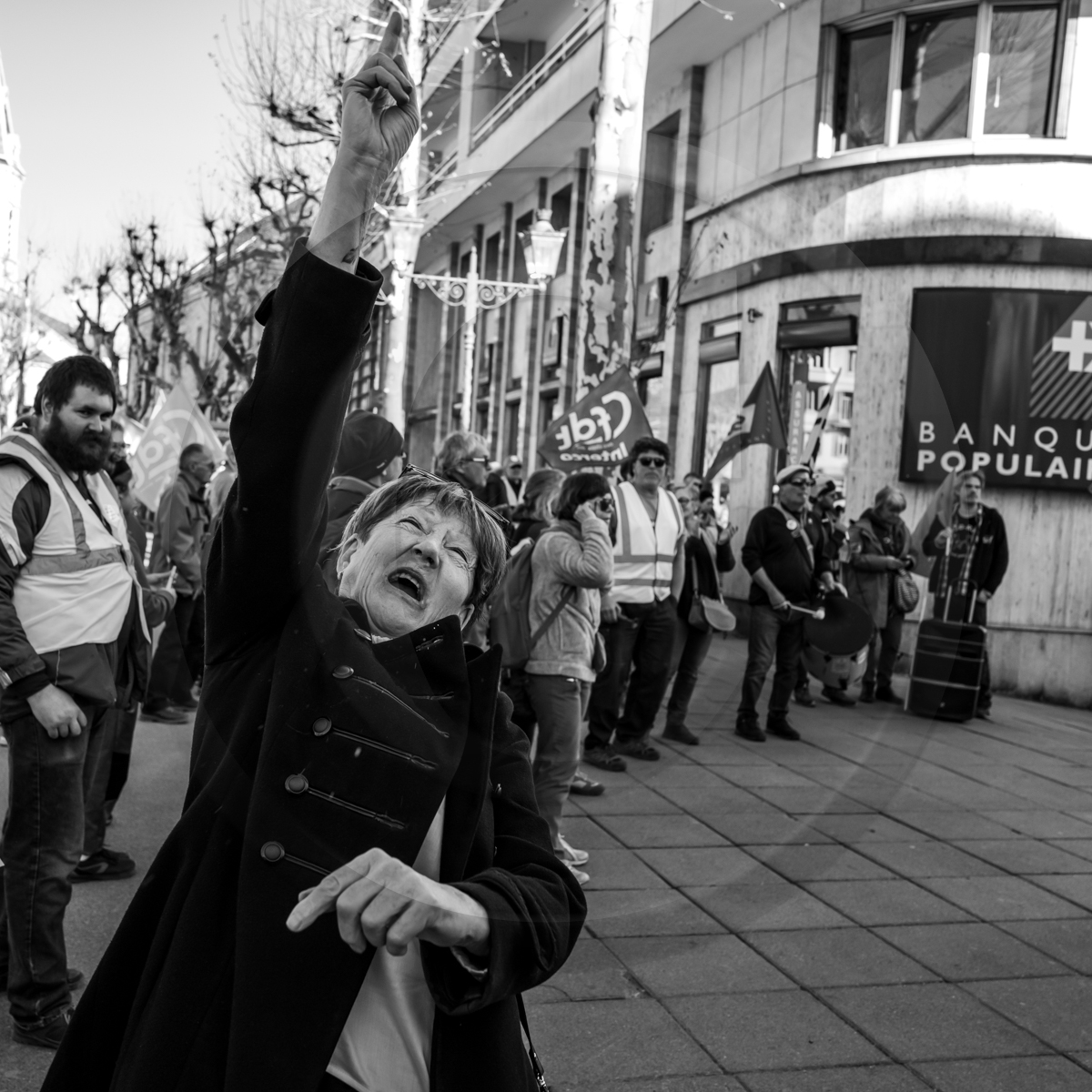 16 février 2023 : Manifestation contre la réforme des retraites à Gap (Hautes-Alpes)