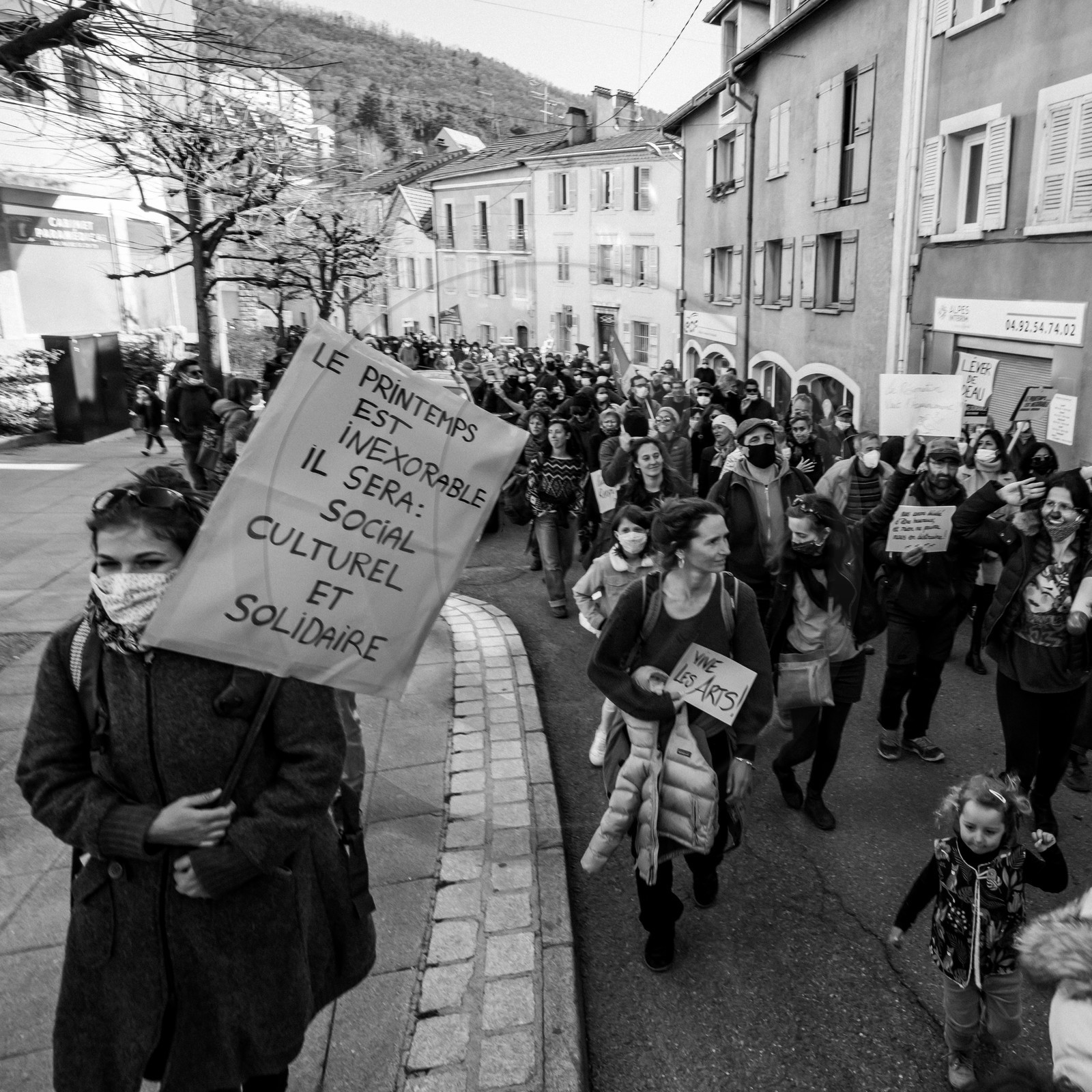21 mars 2021 - Gap - Mobilisation pour la réouverture des lieux culturels