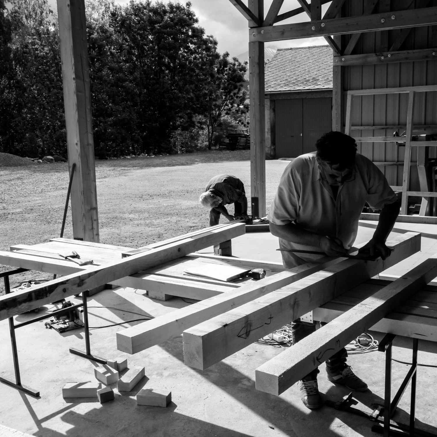 Construction d'une cabane