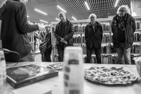 Vernissage de l'exposition L comme laine, lien, lieu à la médiathèque de St-Bonnet-en-Champsaur