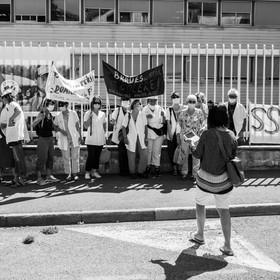 15 juin 2021 à Gap (Hautes-Alpes) : Manifestation des soignants oubliés du Ségur de la santé.