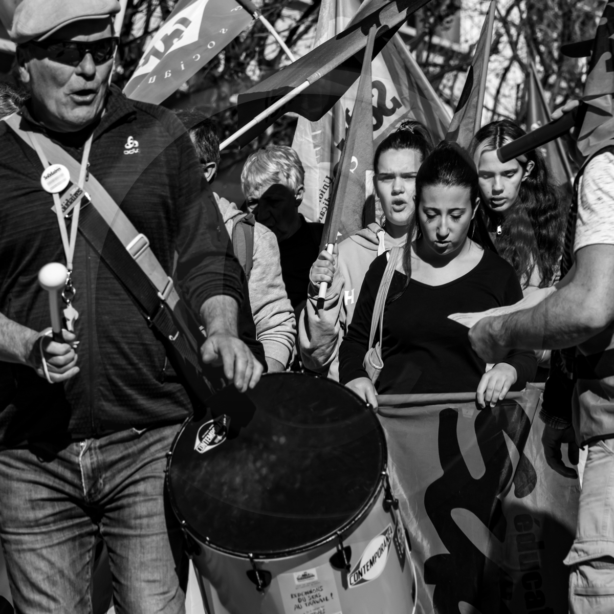 16 février 2023 : Manifestation contre la réforme des retraites à Gap (Hautes-Alpes)