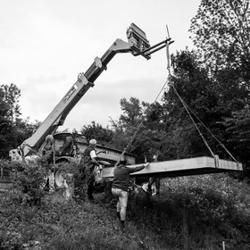 Installation de la cabane