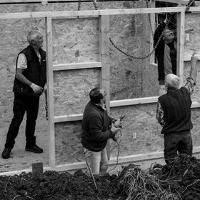 Installation de la cabane
