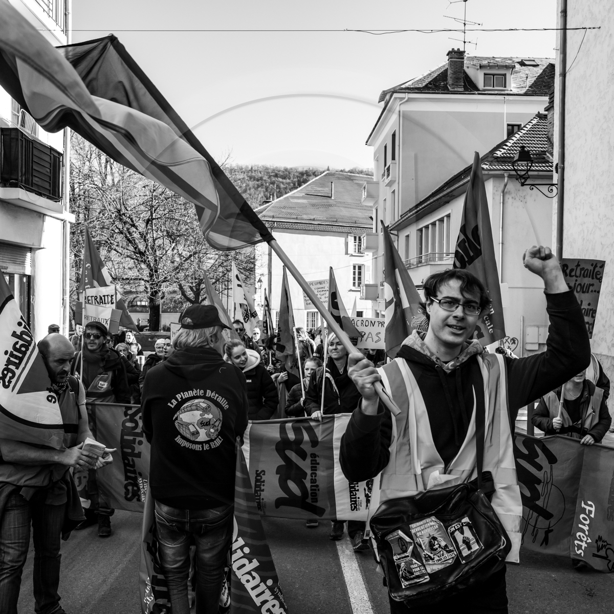 11 février 2023 : Manifestation contre la réforme des retraites à Gap (Hautes-Alpes)