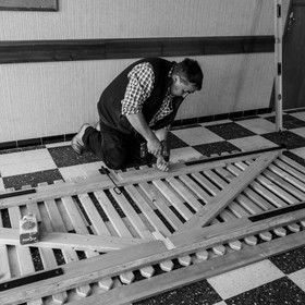 La pose du portail - 17 04 17