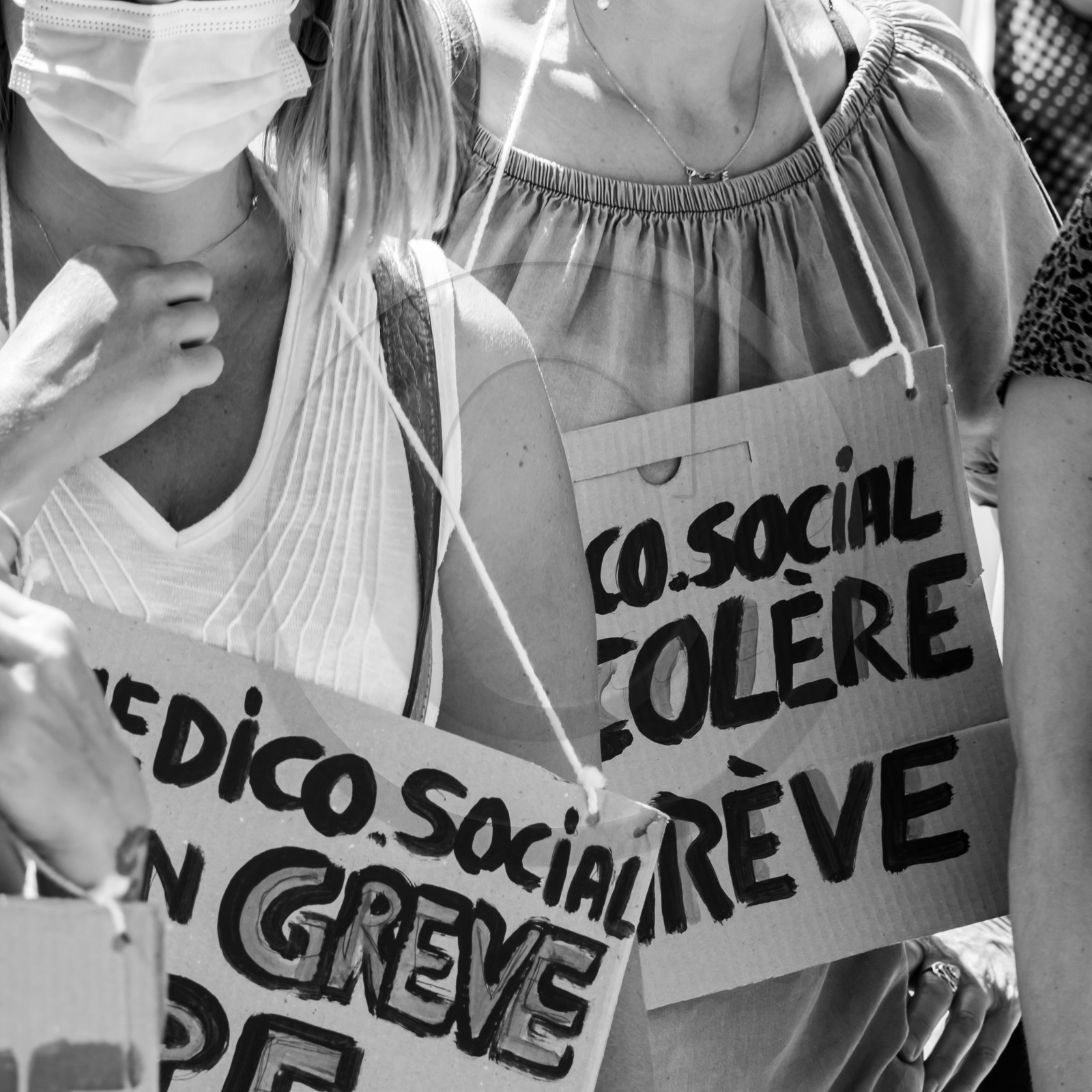 15 juin 2021 à Gap (Hautes-Alpes) : Manifestation des soignants oubliés du Ségur de la santé.