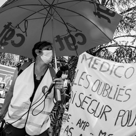 15 juin 2021 à Gap (Hautes-Alpes) : Manifestation des soignants oubliés du Ségur de la santé.