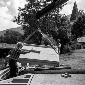 L'installation de la cabane