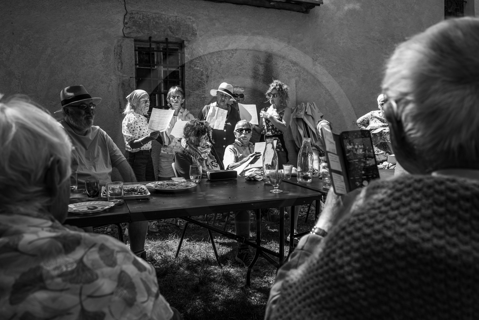 21 aout 2024 : Réalisation de Marcel Joli Coeur, l'homme de l'Ouort avec Barbara Fougnon, artiste plasticienne, et un anniversaire en chansons.