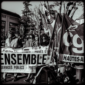 Manifestation à Gap le 10 décembre 2019.