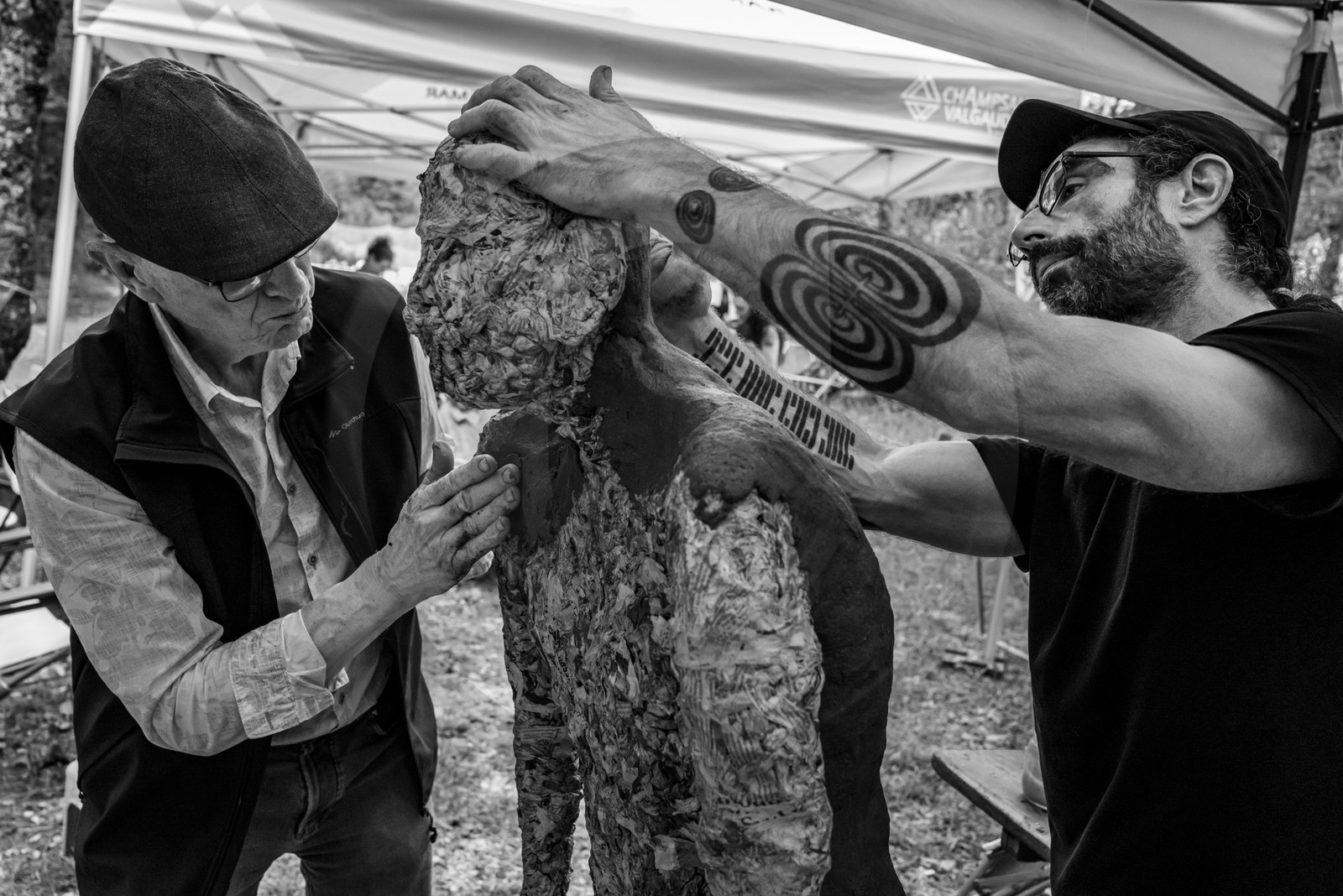 14 aout 2024 : Les ateliers créatifs proposés par l'Ouort au festival  l'Echo des Mots à Saint-Jean-Saint-Nicolas