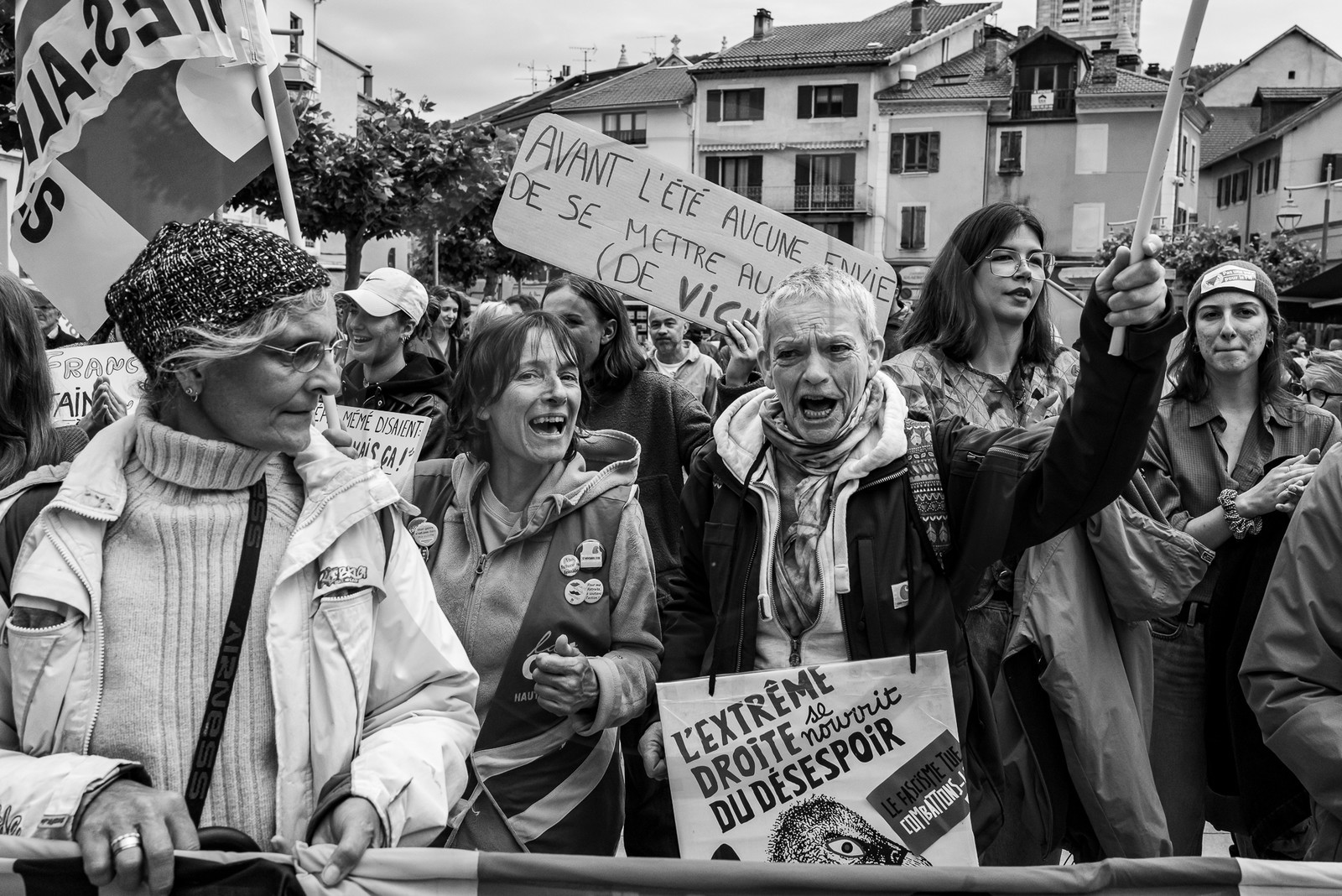 15 juin 2024 - Gap (Hautes-Alpes)- Manifestation contre l'extrême droite
