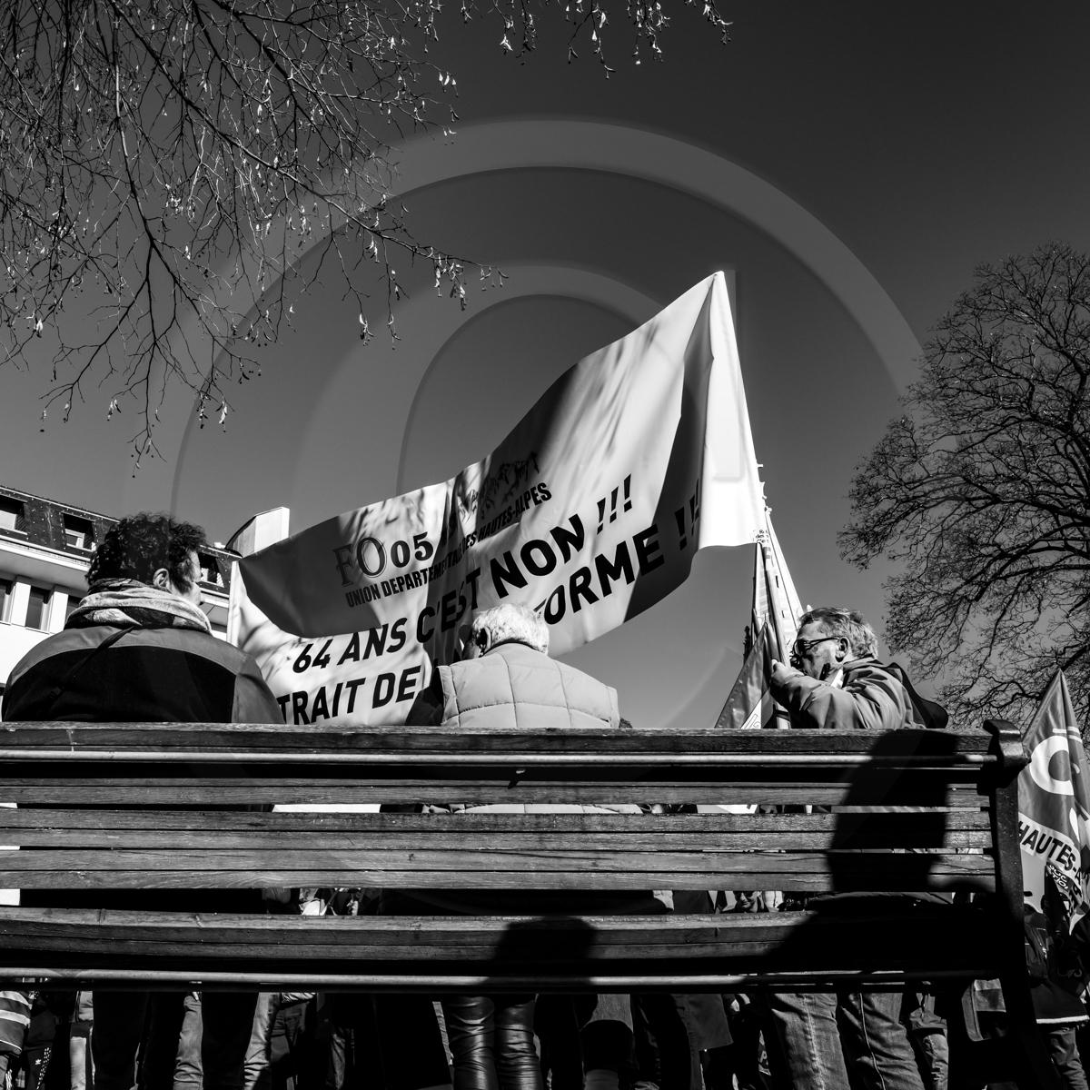 11 février 2023 : Manifestation contre la réforme des retraites à Gap (Hautes-Alpes)