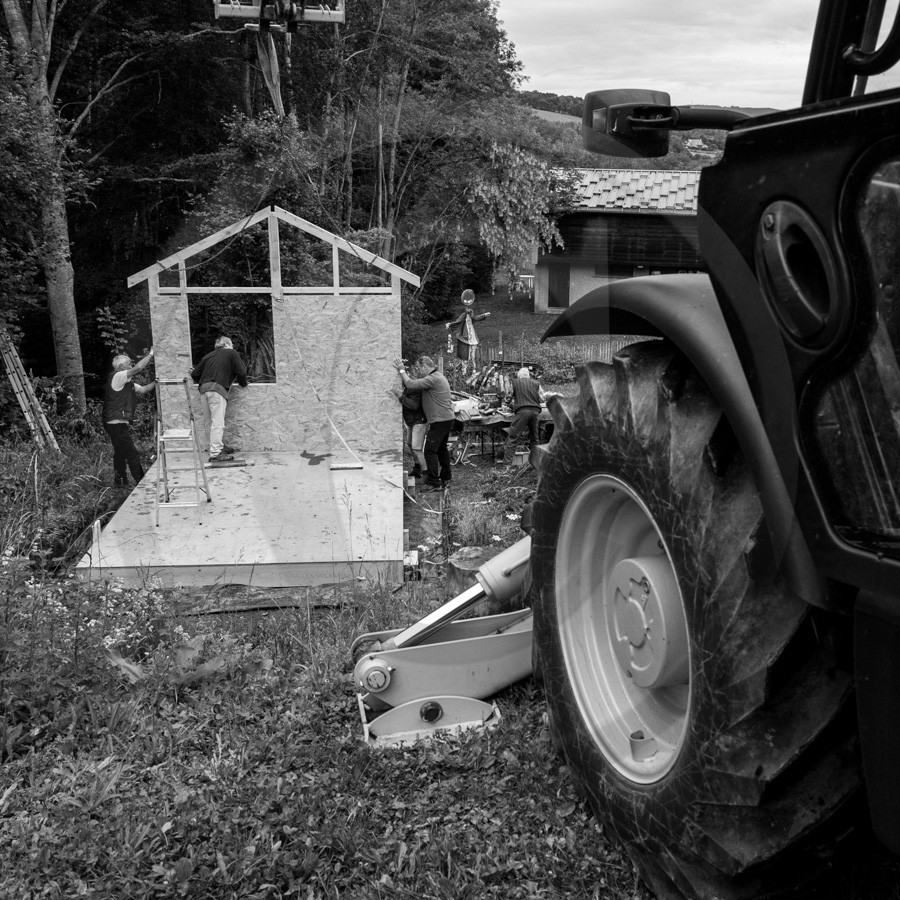 Installation de la cabane