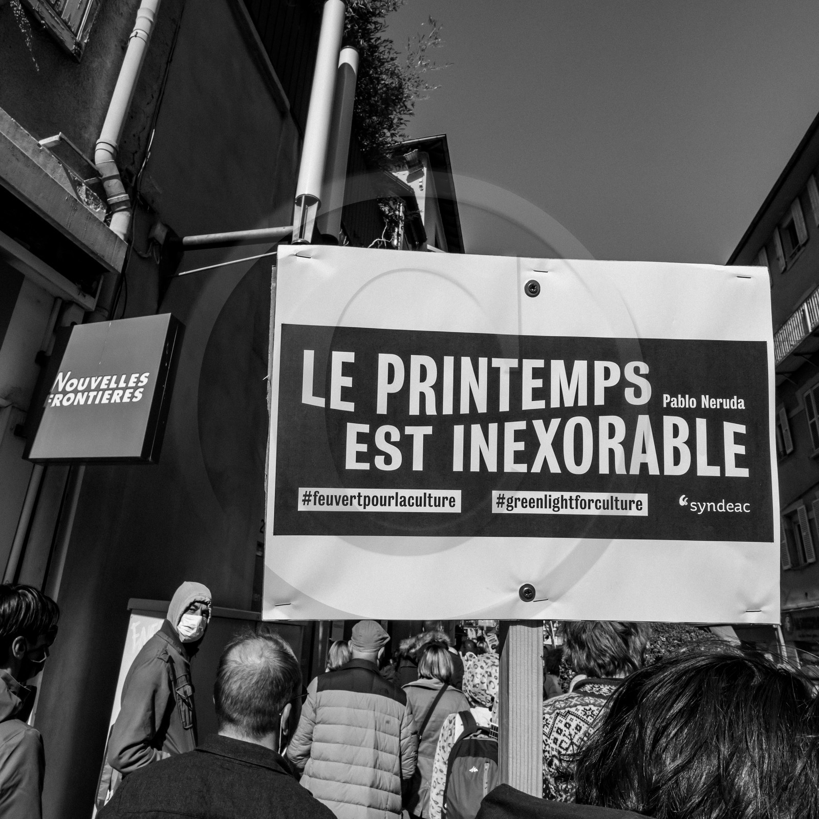 21 mars 2021 - Gap - Mobilisation pour la réouverture des lieux culturels