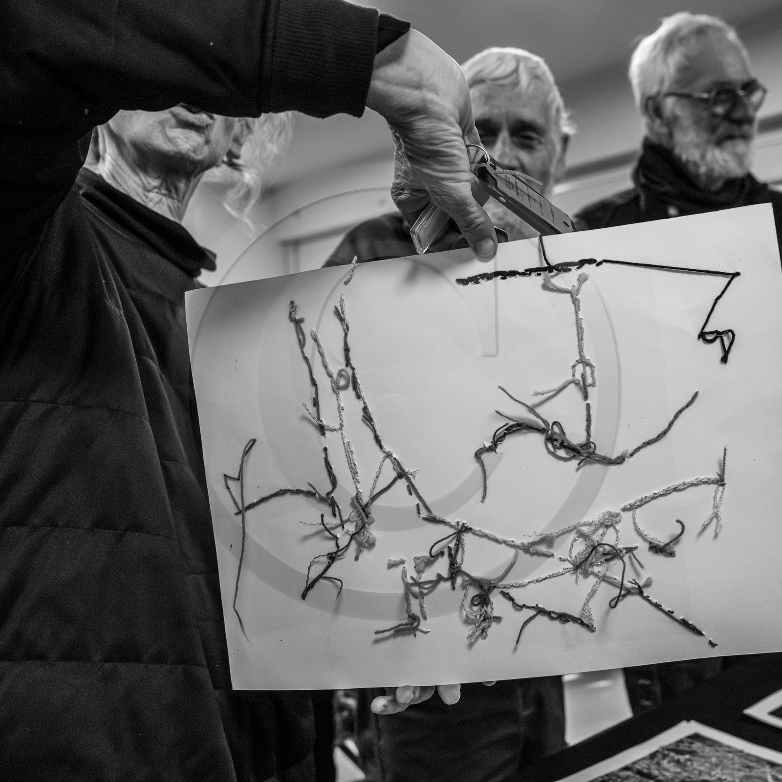Broderies sur les photographies de Denis Lebioda, jeux, panneaux mon livre préféré, voyage en amérique latine de Claudine et Denis Meyer