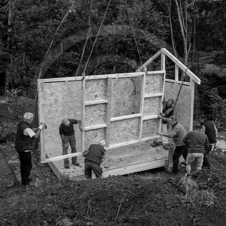 Installation de la cabane