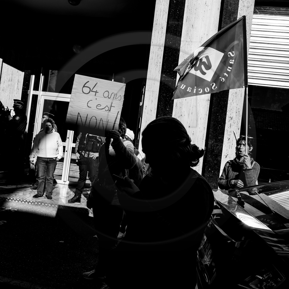 16 février 2023 : Manifestation contre la réforme des retraites à Gap (Hautes-Alpes)
