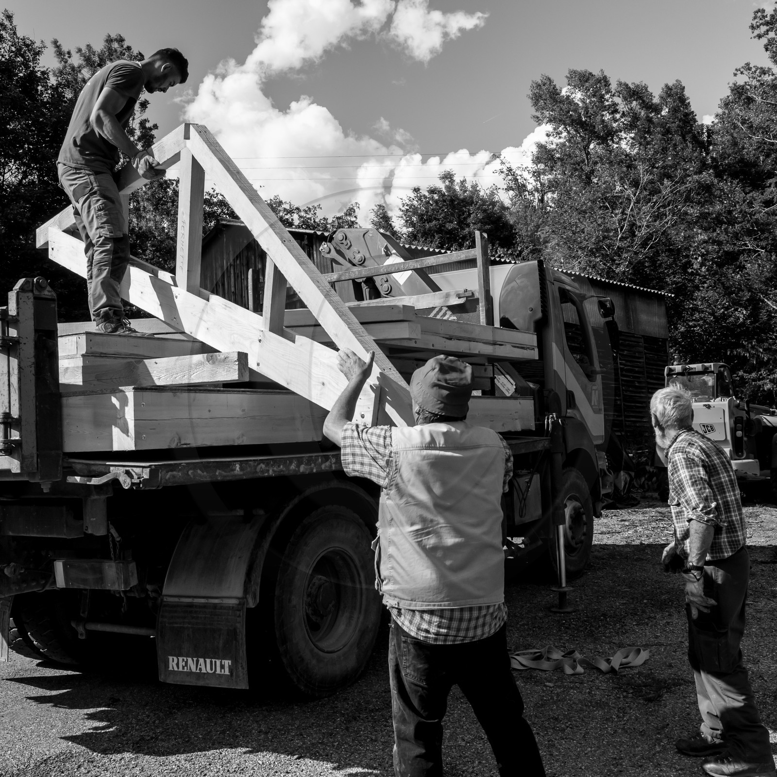 L'installation de la cabane