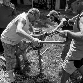 14 juin 2017 - Pose de la clôture