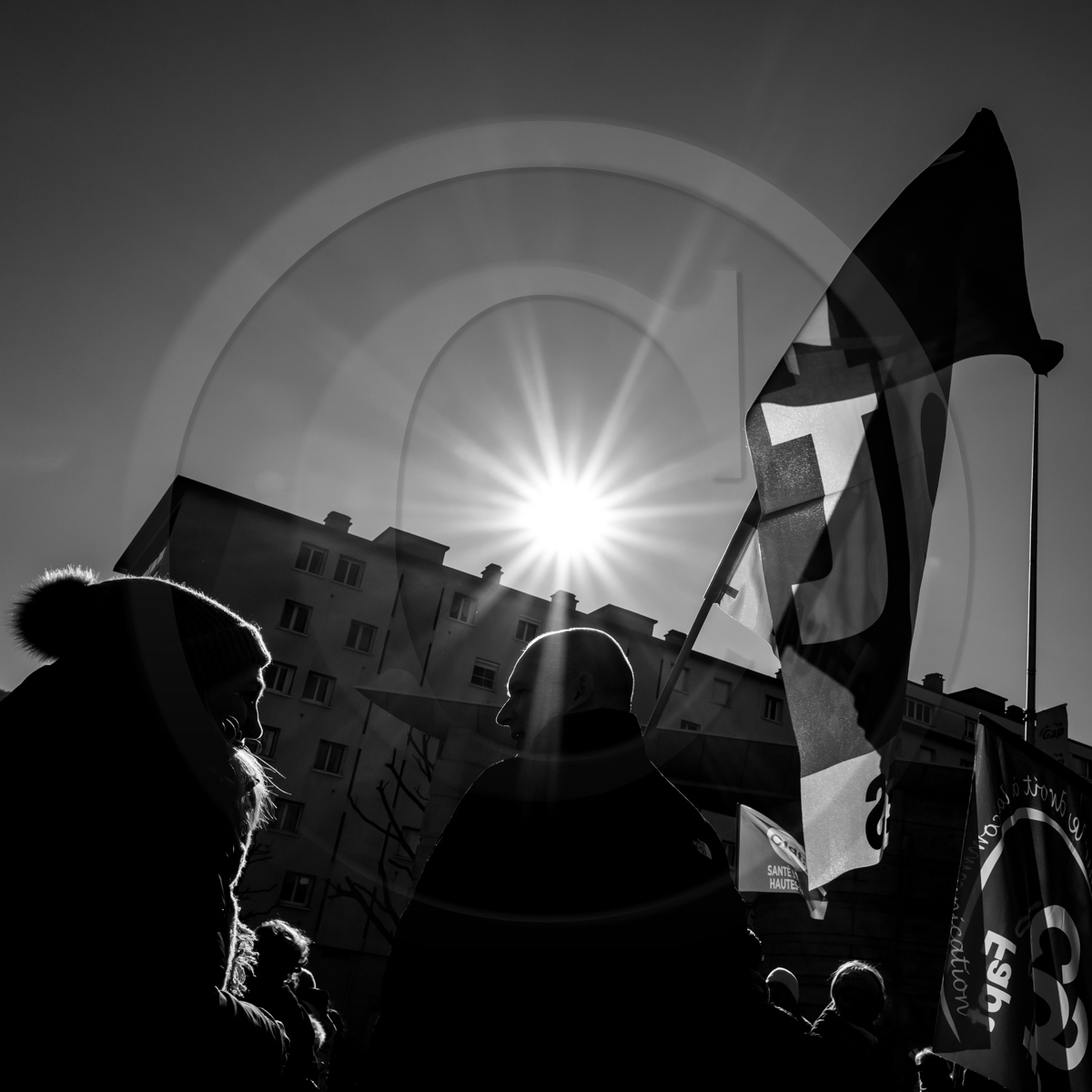 31 janvier 2023 : Manifestation contre la réforme des retraites. Plus de 4000 personnes dans les rues de Gap (Hautes-Alpes).