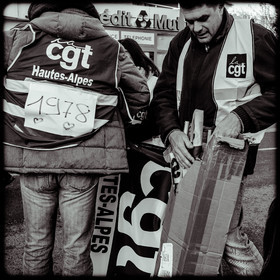 Manifestation à Gap le 12 décembre 2019.