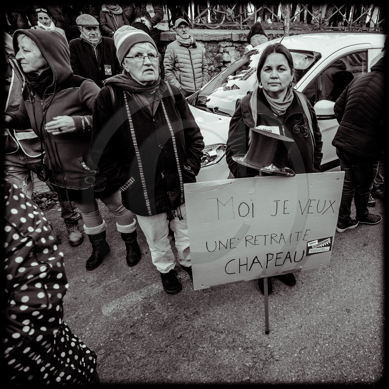 Manifestation à Gap le 10 décembre 2019.